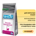 Акция! Скидка 40% Срок до 25.05.2027 5 кг Сухой корм FARMINA VET LIFE Management Struvite для кошек диета при рецидивах МКБ струвитного типа 7305/PVT050051S.срок