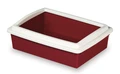 Туалет Stefanplast для кошек с рамкой №2, бордовый, 50*35*12см (96642) 37991747